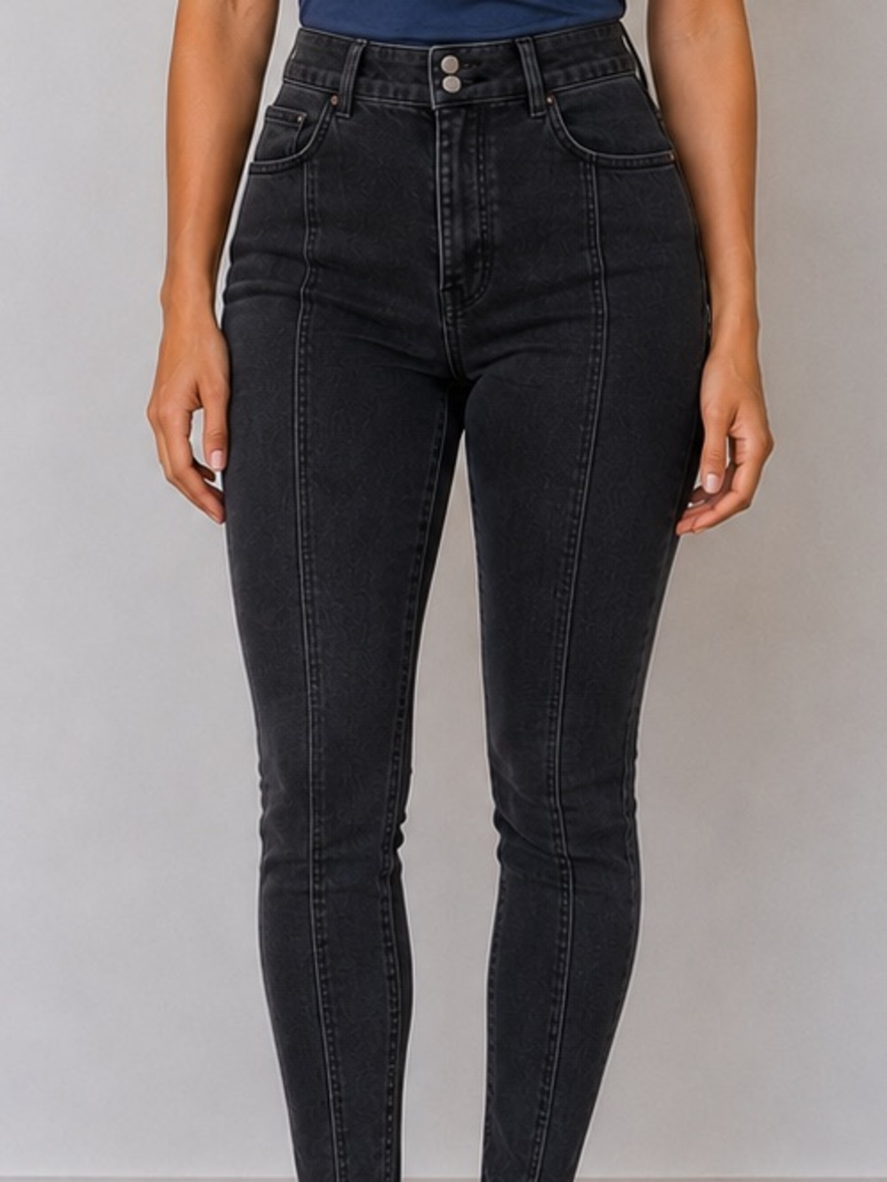 Reformation Black Erie Kayo High & Skinny Jeans 28